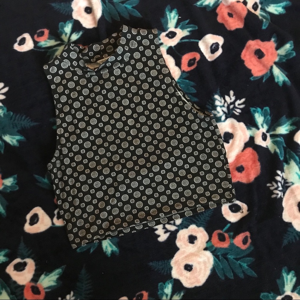 Mock Neck Crop Top